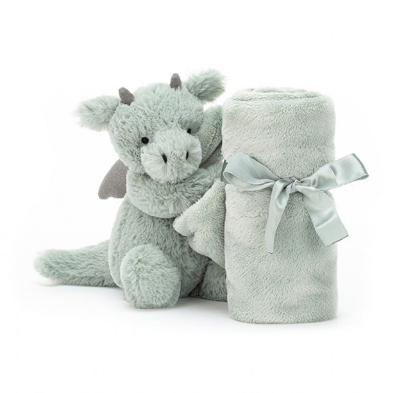 Jellycat Bashful Dragon Soother 34 CM X 34 CM, Jellycat USA | YP6548701