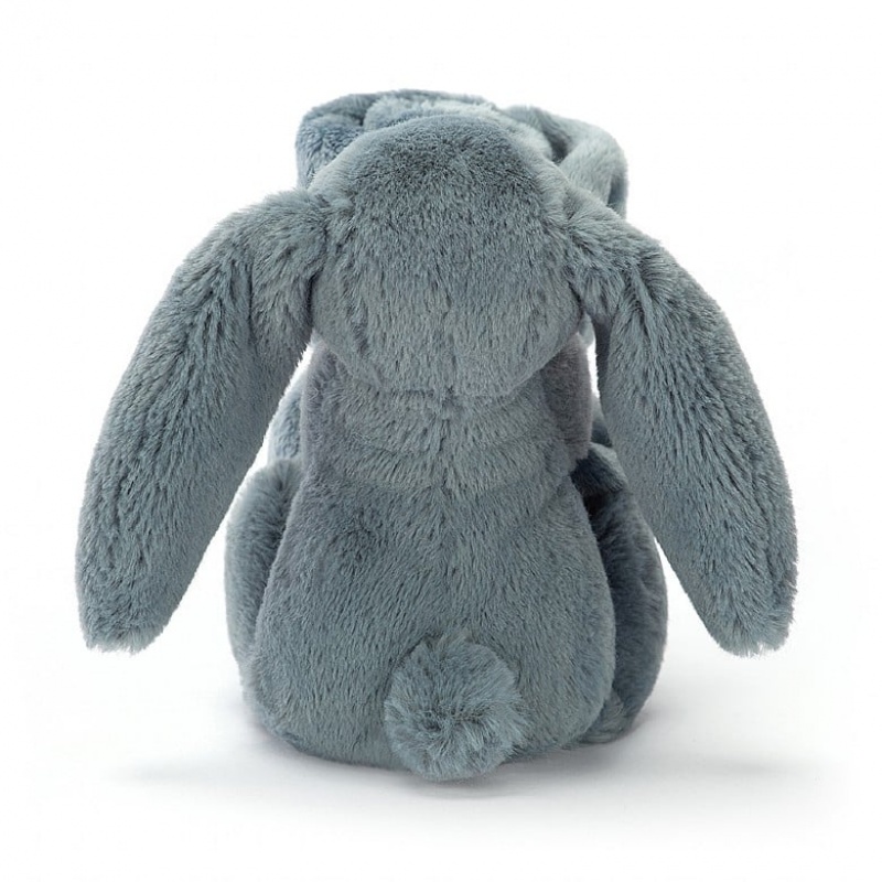 Jellycat Bashful Dusky Blue Bunny Soother 34 CM X 34 CM, Jellycat USA | FO2857460