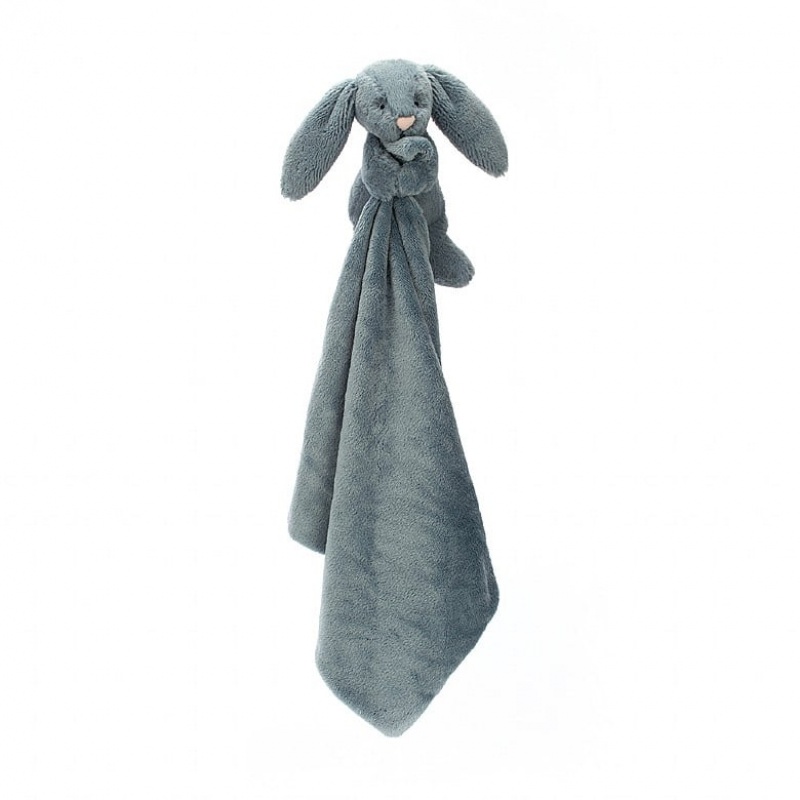 Jellycat Bashful Dusky Blue Bunny Soother 34 CM X 34 CM, Jellycat USA | FO2857460