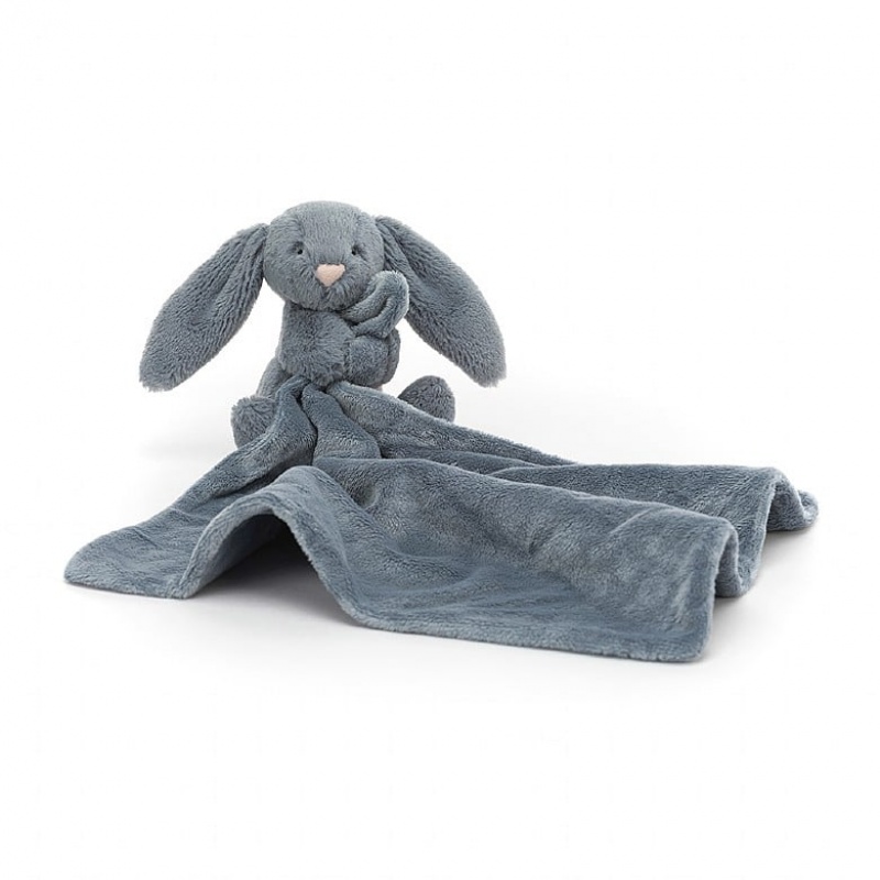 Jellycat Bashful Dusky Blue Bunny Soother 34 CM X 34 CM, Jellycat USA | FO2857460