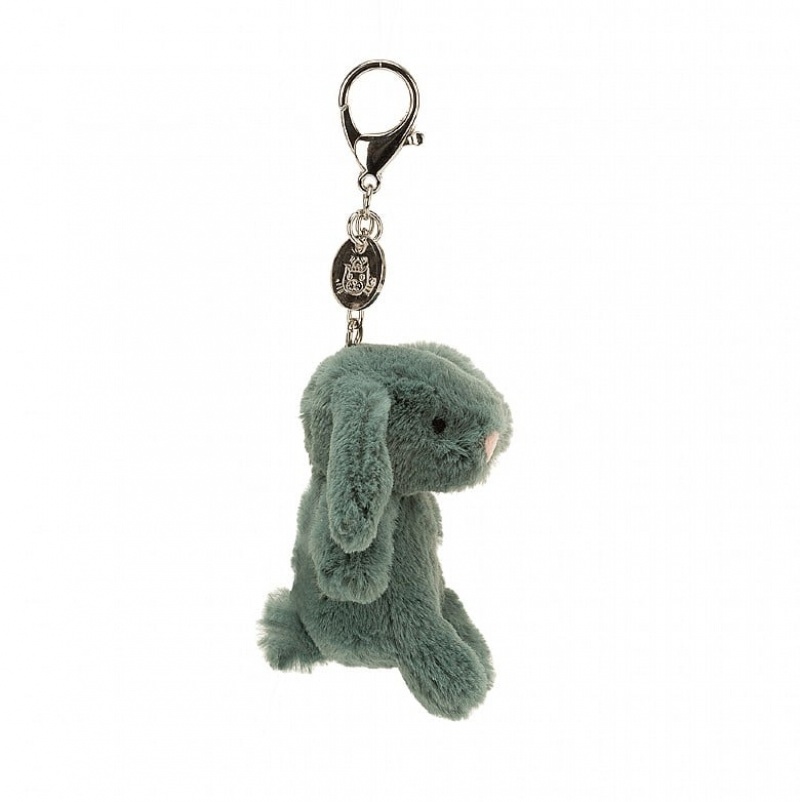 Jellycat Bashful Forest Bunny Bag Charm 8 CM X 4 CM, Jellycat USA | YW2586419