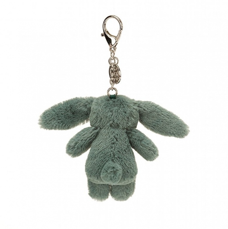 Jellycat Bashful Forest Bunny Bag Charm 8 CM X 4 CM, Jellycat USA | YW2586419