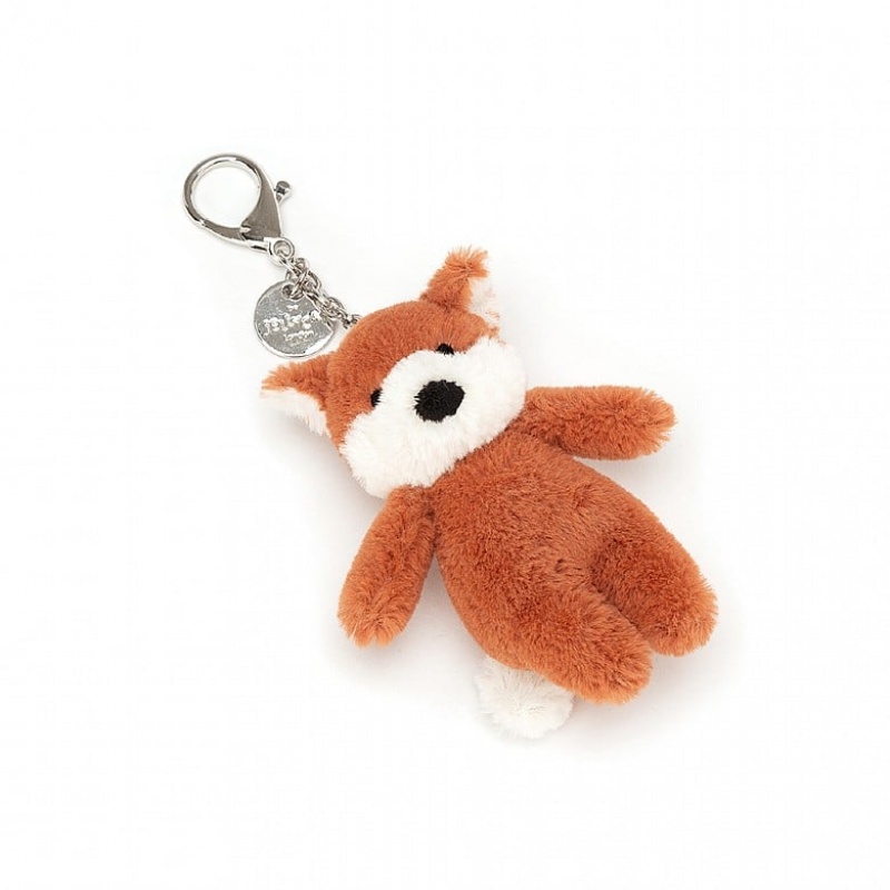 Jellycat Bashful Fox Bag Charm 8 CM X 4 CM, Jellycat USA | JX2164805