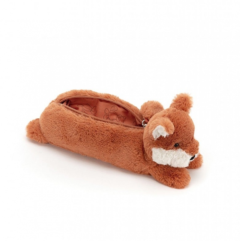 Jellycat Bashful Fox Long Bag 7 CM X 23 CM, Jellycat USA | IM7591823