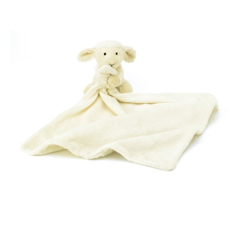 Jellycat Bashful Lamb Soother 33 CM, Jellycat USA | JG8762135