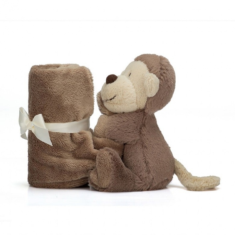 Jellycat Bashful Monkey Soother 34 CM X 34 CM, Jellycat USA | WU2480763