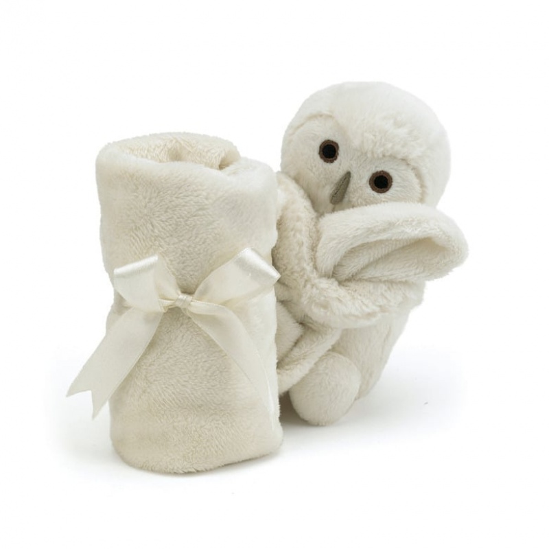 Jellycat Bashful Owl Soother 33 CM, Jellycat USA | BK6104897