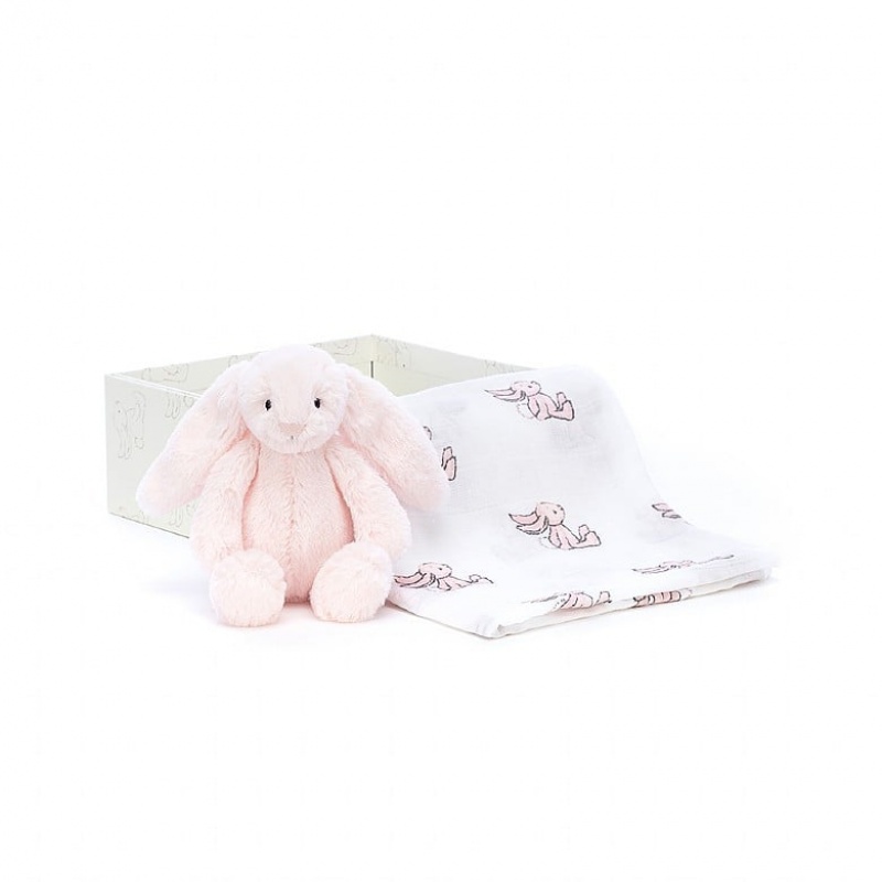 Jellycat Bashful Pink Bunny Gift Set 18 CM X 18 CM, Jellycat USA | RA0528976