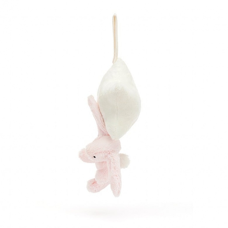 Jellycat Bashful Pink Bunny Star Musical Pull 28 CM X 19 CM, Jellycat USA | YF3162958