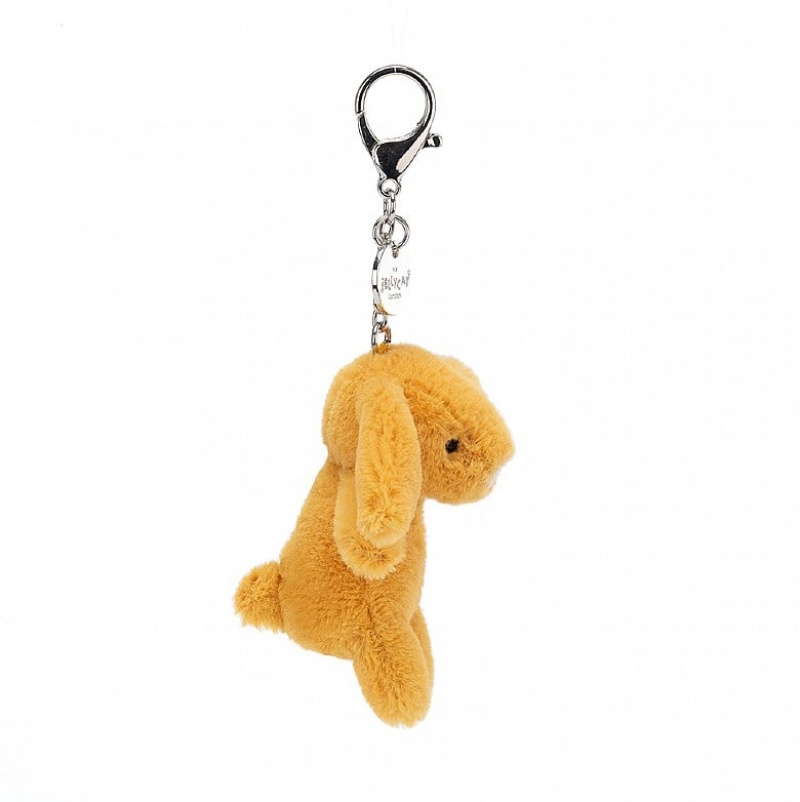 Jellycat Bashful Saffron Bunny Bag Charm 8 CM X 4 CM, Jellycat USA | CD7351890