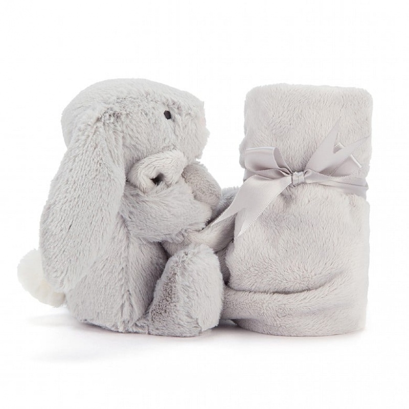 Jellycat Bashful Silver Bunny Soother 34 CM X 34 CM, Jellycat USA | YD5024683