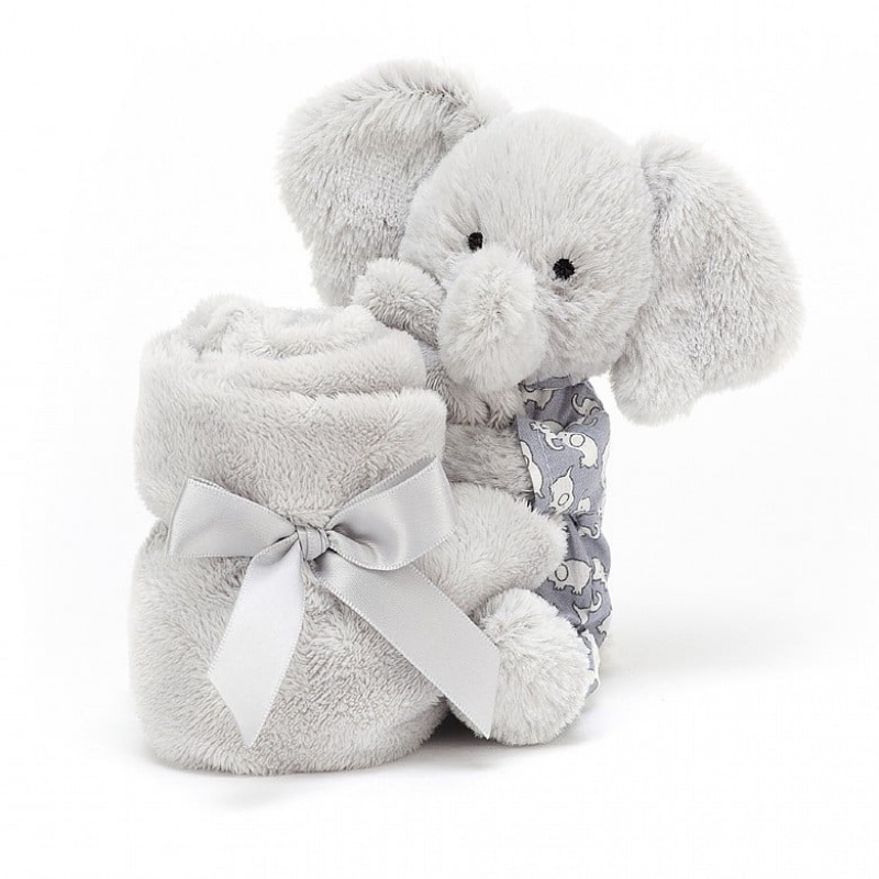 Jellycat Bedtime Elephant Soother 34 CM X 34 CM, Jellycat USA | HI3072694