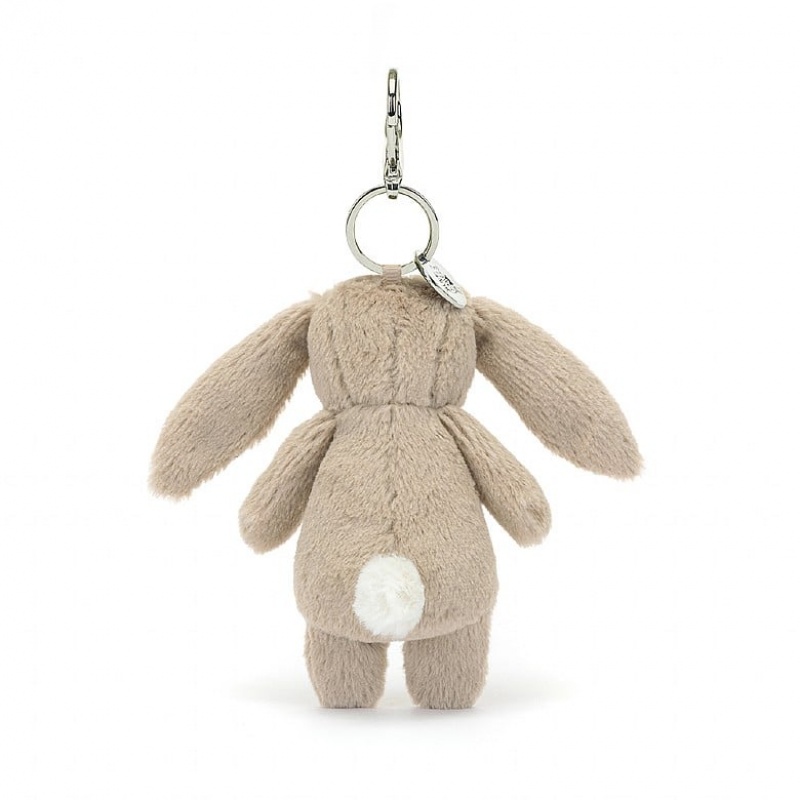 Jellycat Blossom Beige Bunny Bag Charm 17 CM X 4 CM, Jellycat USA | MP4568302