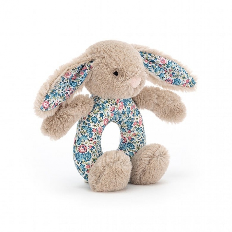 Jellycat Blossom Beige Bunny Grabber 13 CM X 8 CM, Jellycat USA | MS6732415