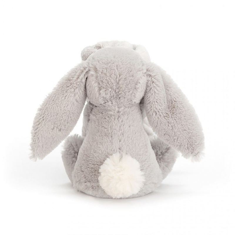 Jellycat Blossom Silver Bunny Soother 34 CM X 34 CM, Jellycat USA | WE6417203