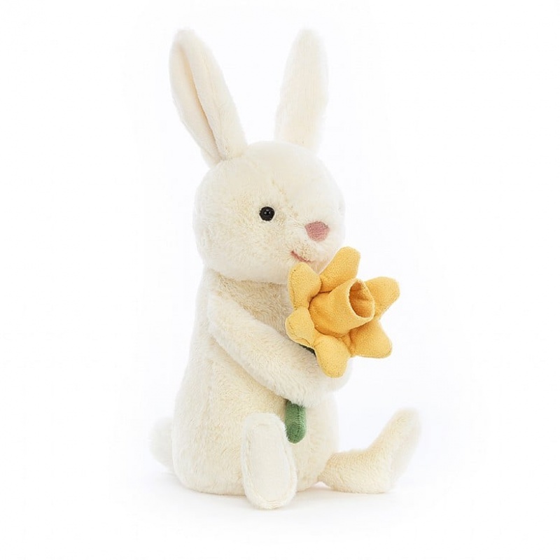 Jellycat Bobbi Bunny with Daffodil 18 CM X 7 CM, Jellycat USA | GO6125347