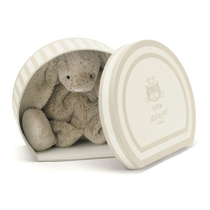 Jellycat Boubou Beige Bunny Soother 22 CM, Jellycat USA | DB6194850