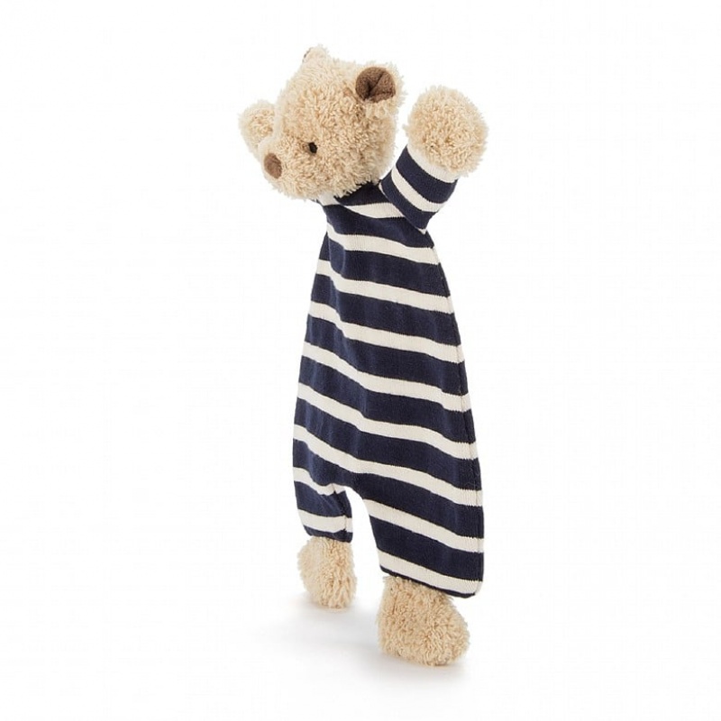 Jellycat Breton Bear Soother 23 CM X 19 CM, Jellycat USA | QW7605132