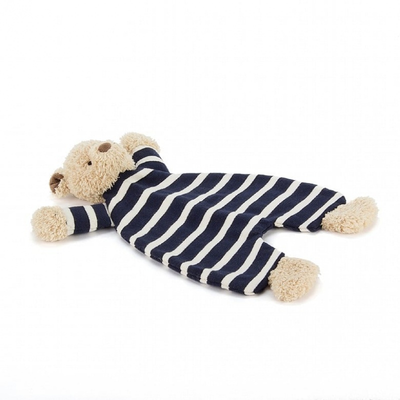 Jellycat Breton Bear Soother 23 CM X 19 CM, Jellycat USA | QW7605132