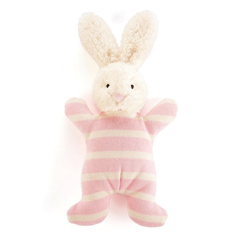 Jellycat Breton Bunny Rattle 16 CM X 8 CM, Jellycat USA | IA9240617