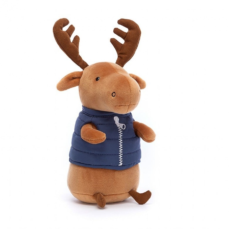 Jellycat Campfire Critter Moose 18 CM X 9 CM, Jellycat USA | FA1082975