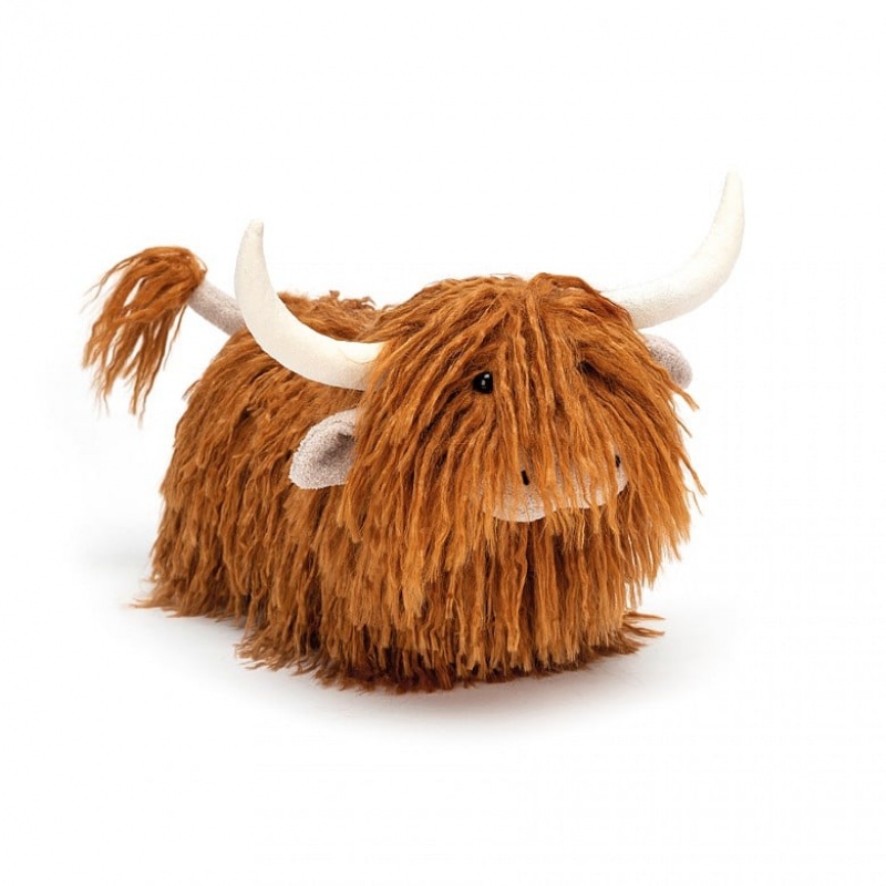 Jellycat Charming Highland Cow 17 CM X 31 CM, Jellycat USA | OM7832456