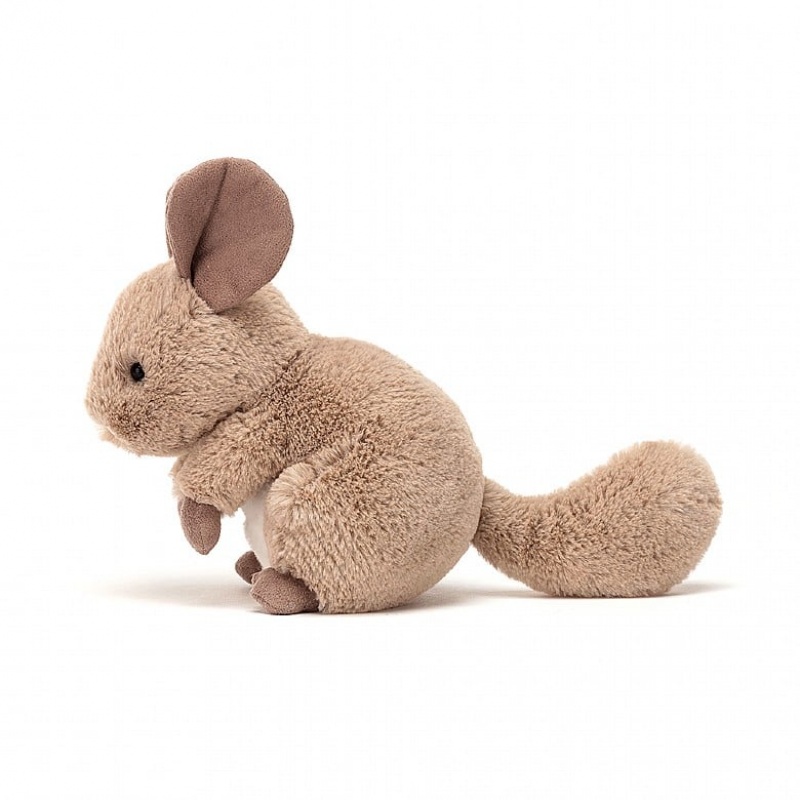 Jellycat Cheeky Chinchilla Sandy 15 CM X 9 CM, Jellycat USA | XP5129483