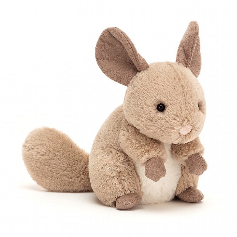 Jellycat Cheeky Chinchilla Sandy 15 CM X 9 CM, Jellycat USA | XP5129483