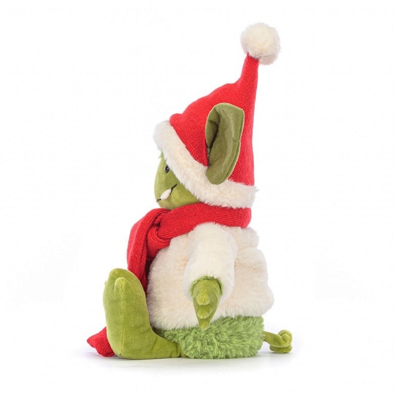 Jellycat Christmas Grizzo 27 CM X 10 CM, Jellycat USA | TX5896743