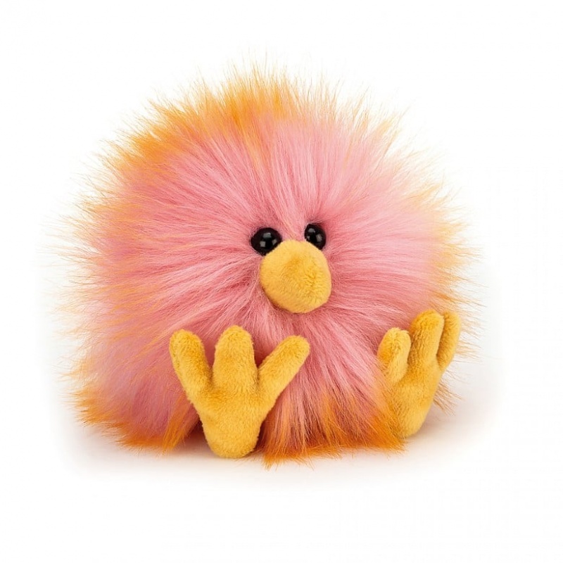 Jellycat Crazy Chick Yellow & Pink 11 CM X 7 CM, Jellycat USA | QV3174869