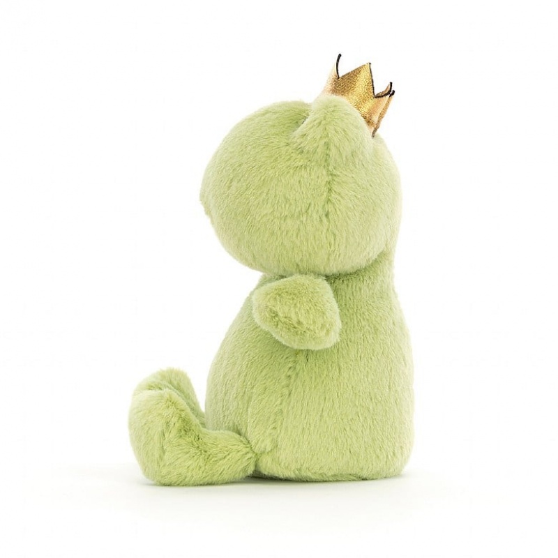 Jellycat Crowning Croaker Green Frog 12 CM X 8 CM, Jellycat USA | ZF9428573