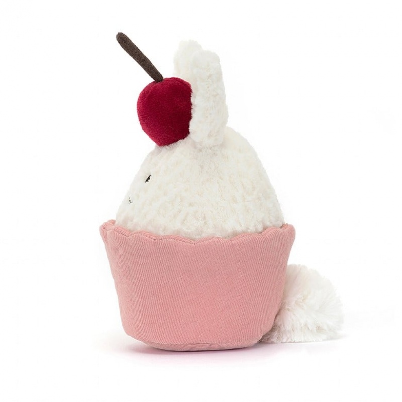 Jellycat Dainty Dessert Bunny Cupcake 14 CM X 10 CM, Jellycat USA | QN1403675