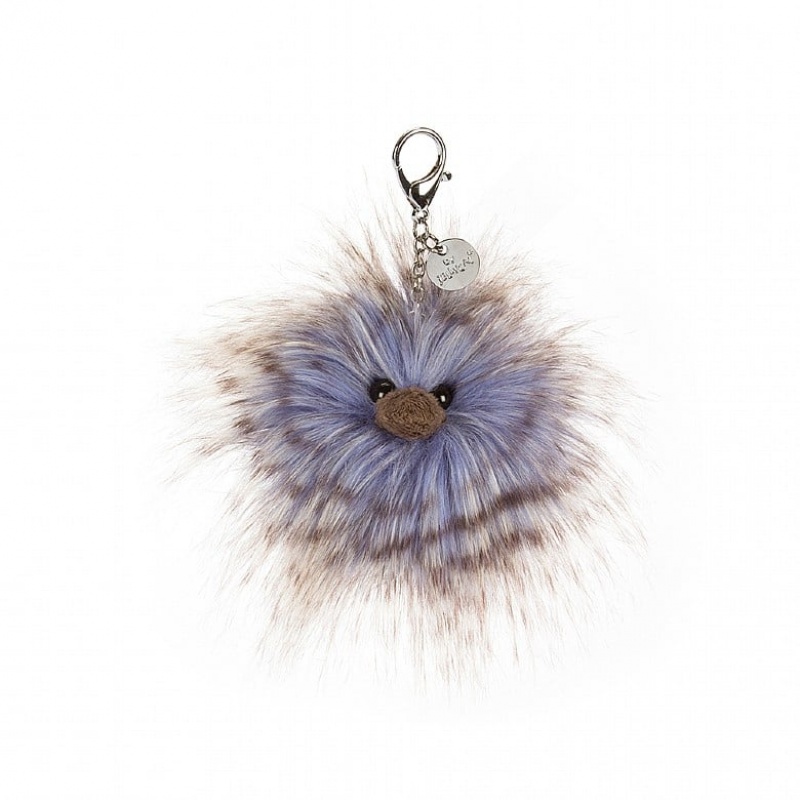 Jellycat Delphine Bag Charm 7 CM X 7 CM, Jellycat USA | OE3870452