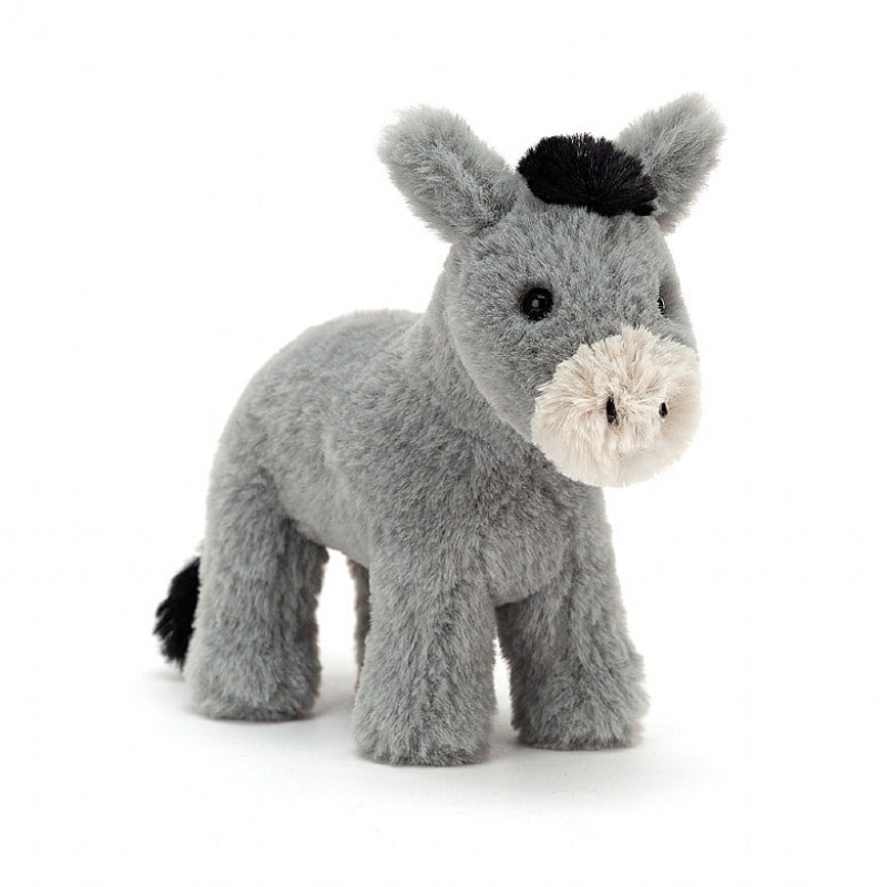 Jellycat Diddle Donkey 12 CM X 14 CM, Jellycat USA | UB7643219