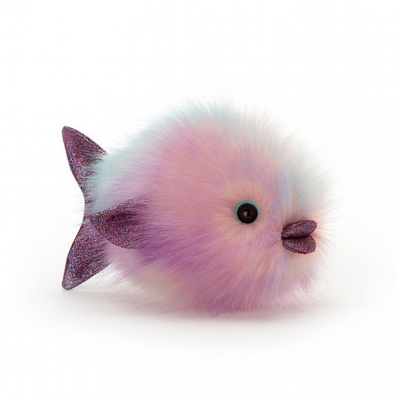 Jellycat Disco Fish Pastel 21 CM X 11 CM, Jellycat USA | VY2576109