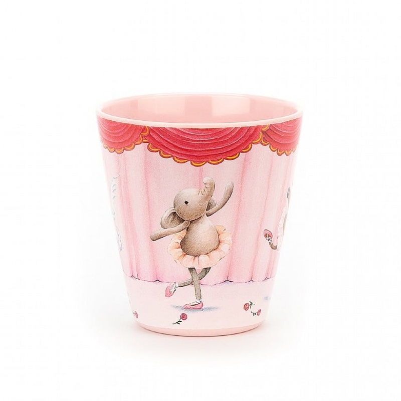 Jellycat Elly Ballerina Melamine Cup 9 CM X 9 CM, Jellycat USA | KO5780642