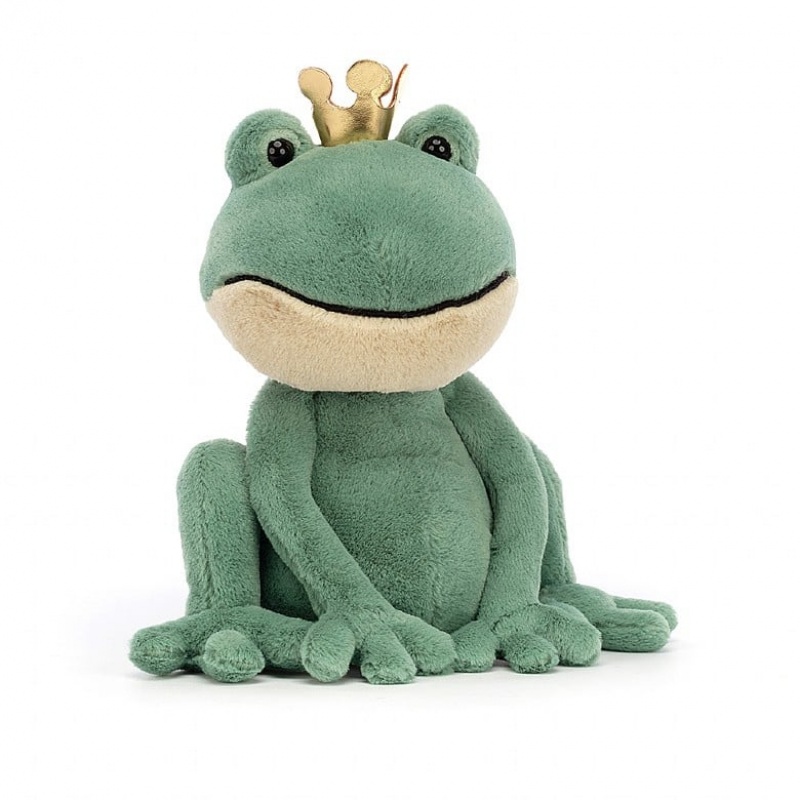 Jellycat Fabian Frog Prince 23 CM X 21 CM, Jellycat USA | QL2630514