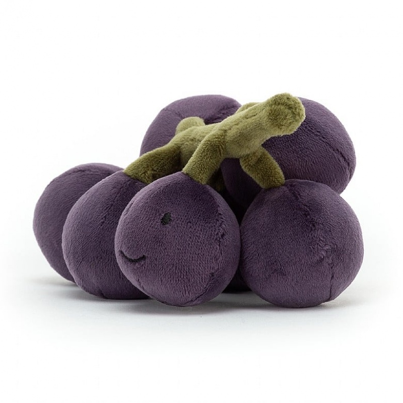 Jellycat Fabulous Fruit Grapes 15 CM X 8 CM, Jellycat USA | WN5608392