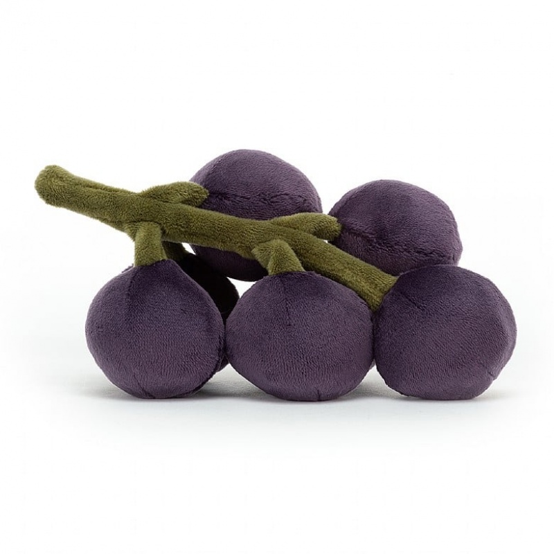 Jellycat Fabulous Fruit Grapes 15 CM X 8 CM, Jellycat USA | WN5608392