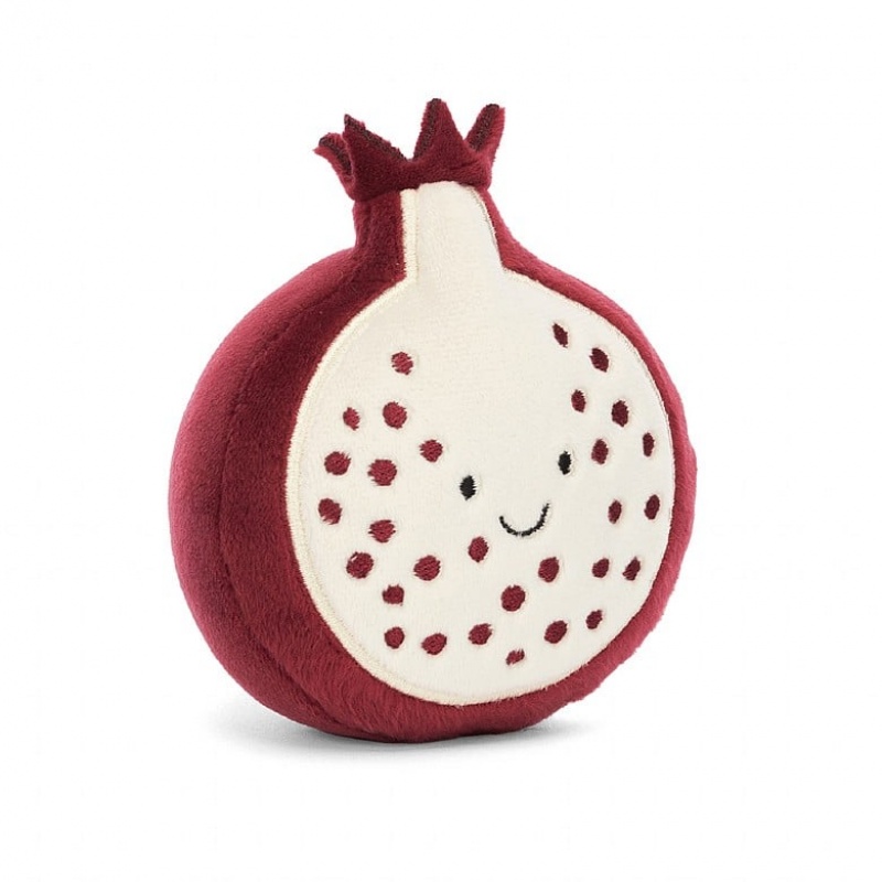 Jellycat Fabulous Fruit Pomegranate 9 CM X 9 CM, Jellycat USA | ZM2895407