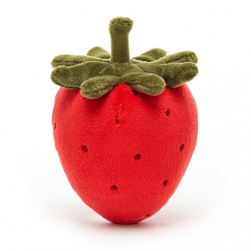 Jellycat Fabulous Fruit Strawberry 8 CM X 7 CM, Jellycat USA | AF6203179