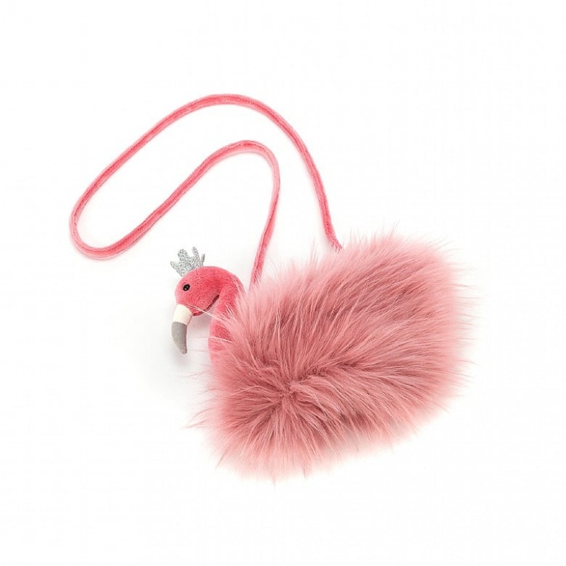 Jellycat Fancy Flamingo Bag 21 CM X 8 CM, Jellycat USA | HO6530472