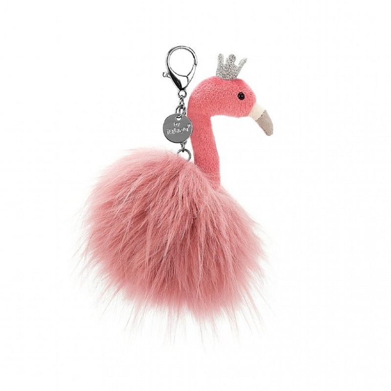 Jellycat Fancy Flamingo Bag Charm 14 CM X 6 CM, Jellycat USA | SF0341925