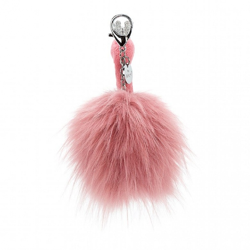 Jellycat Fancy Flamingo Bag Charm 14 CM X 6 CM, Jellycat USA | SF0341925