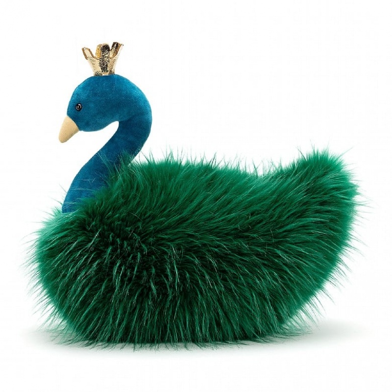 Jellycat Fancy Peacock Fluffy 37 CM X 16 CM, Jellycat USA | LW3284967