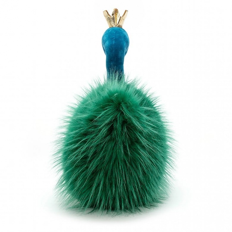 Jellycat Fancy Peacock Fluffy 37 CM X 16 CM, Jellycat USA | LW3284967