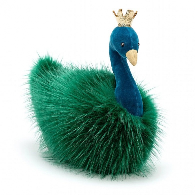 Jellycat Fancy Peacock Fluffy 37 CM X 16 CM, Jellycat USA | LW3284967