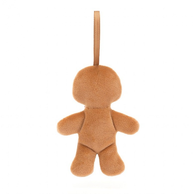 Jellycat Festive Folly Gingerbread Fred 10 CM X 4 CM, Jellycat USA | ZO0812753