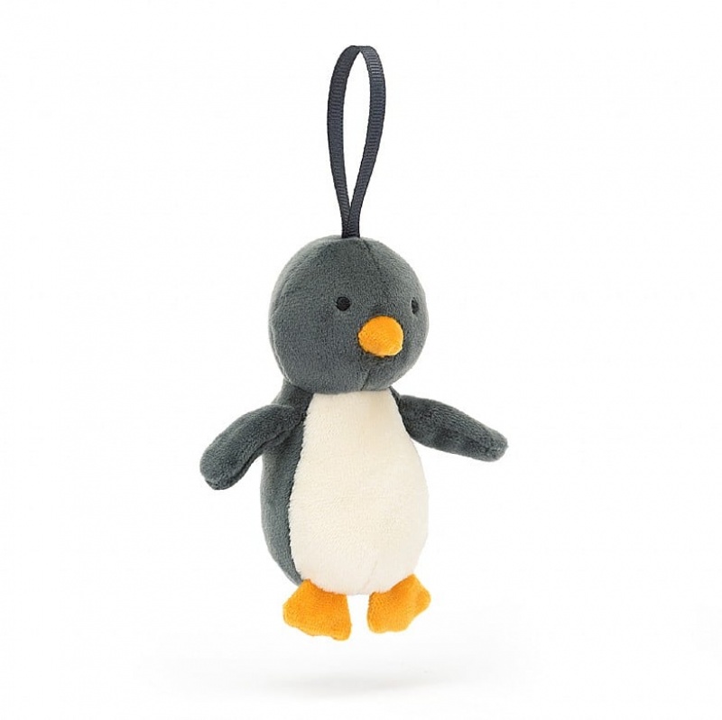 Jellycat Festive Folly Penguin 10 CM X 4 CM, Jellycat USA | NV2481059