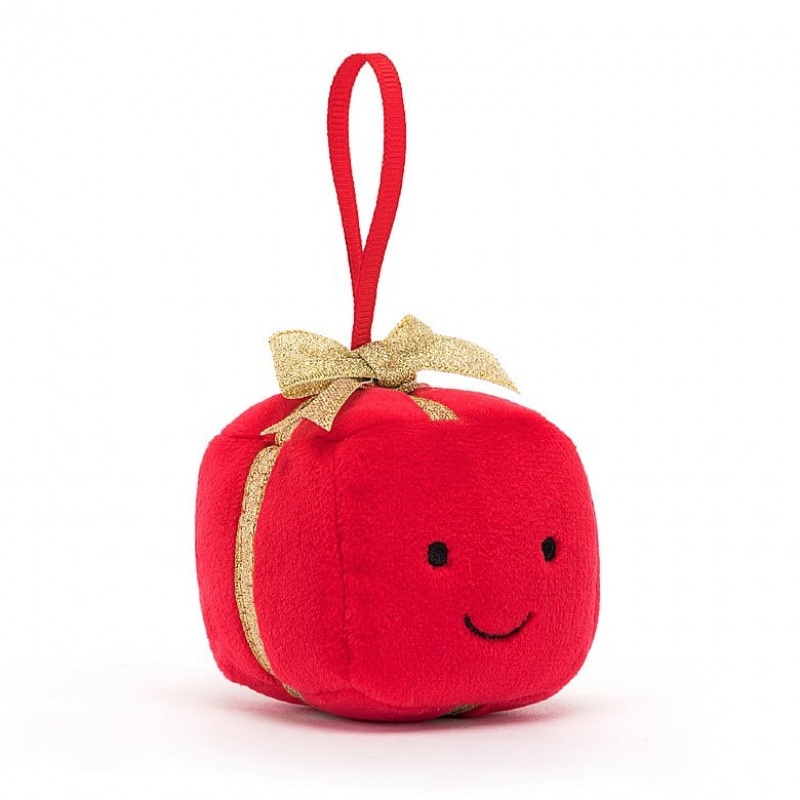 Jellycat Festive Folly Present 7 CM X 7 CM, Jellycat USA | DC7189254